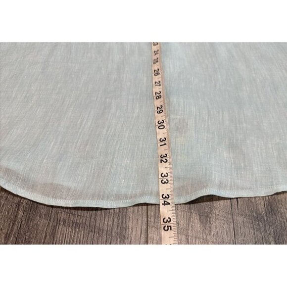 Peter Millar Linen Shirt Mens 2XL Green Crown Cool Button Up Coastal Lightweight - Picture 9 of 10